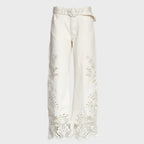 Boho Beauty Richielieu White Pants
