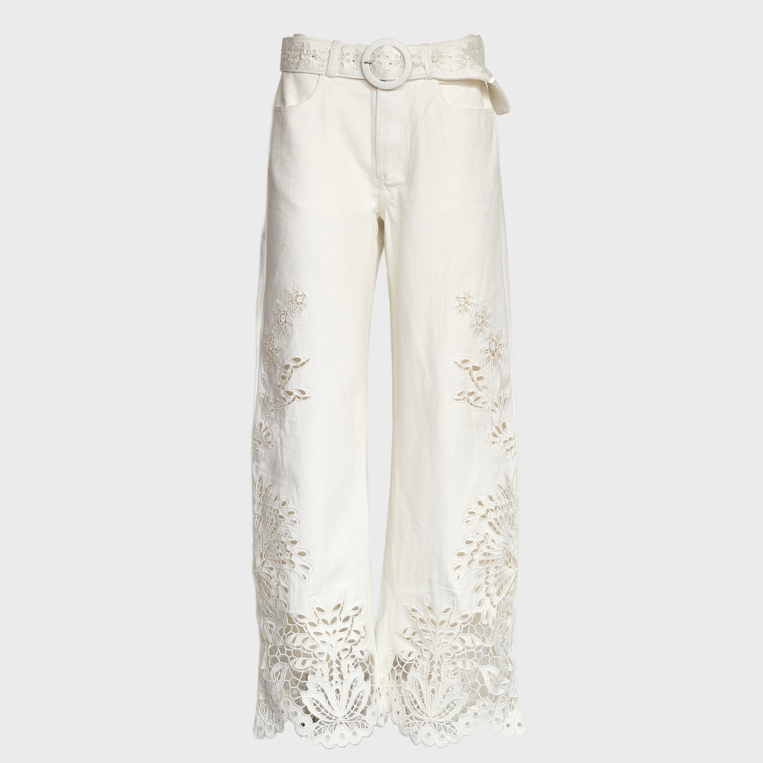 Boho Beauty Richielieu White Pants