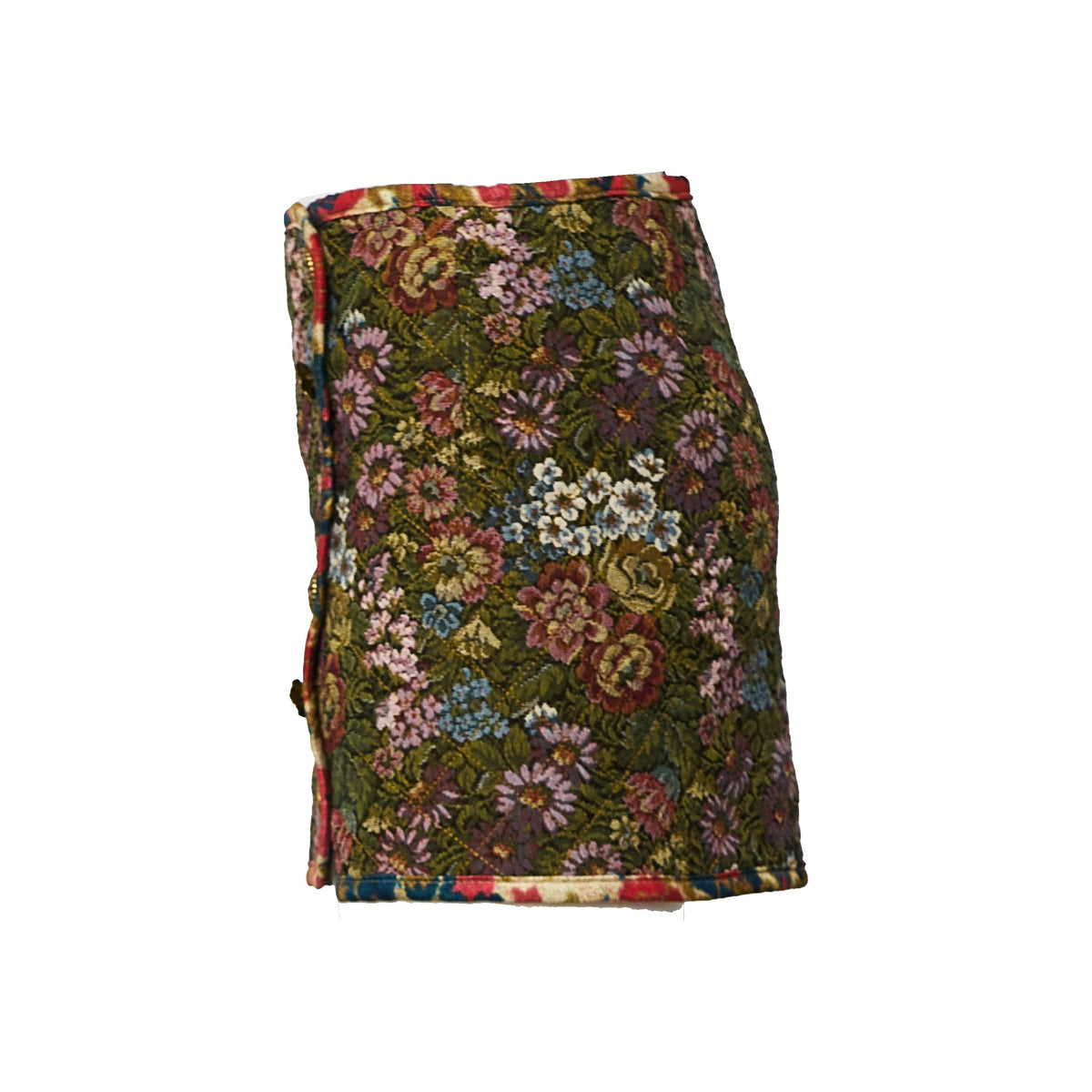 Jacquard Arabesque Cream Matelasse Mini Skirt