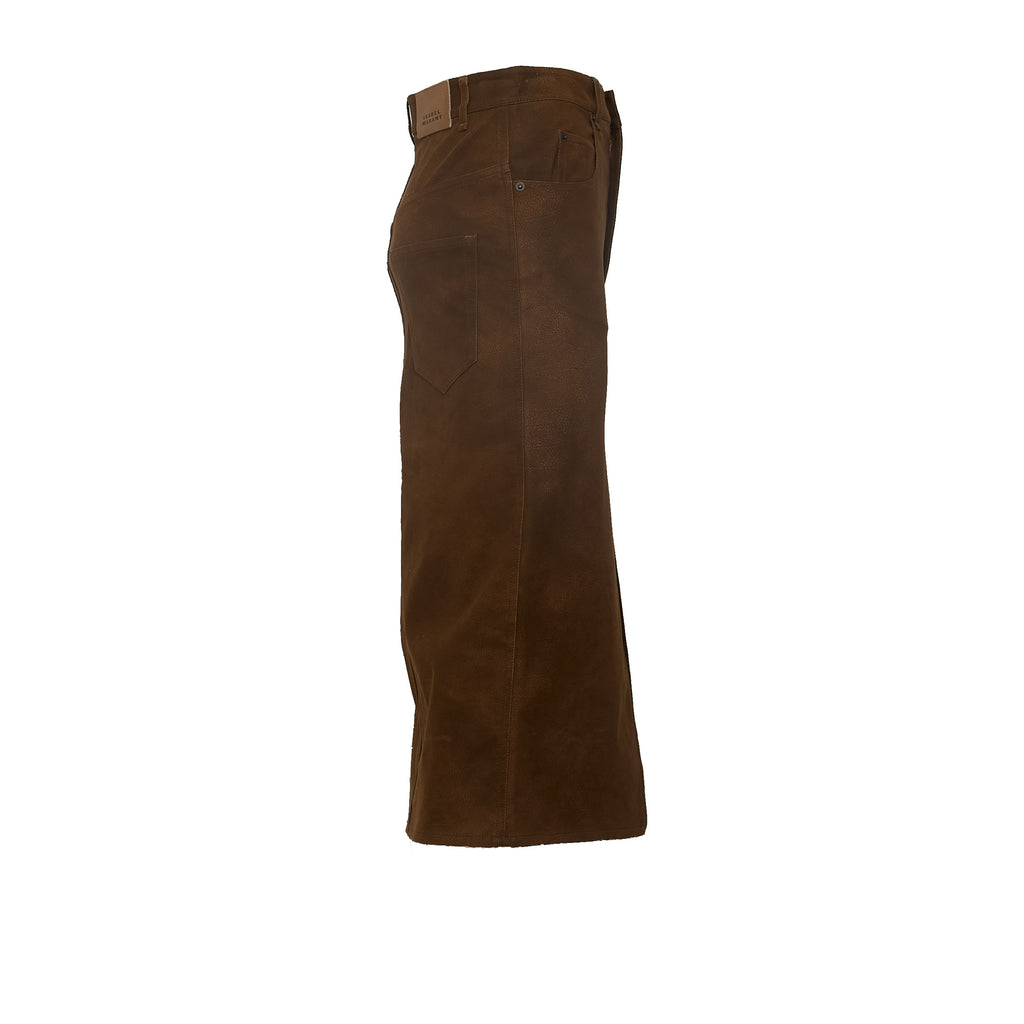 Bisane Skirt Faux Suede