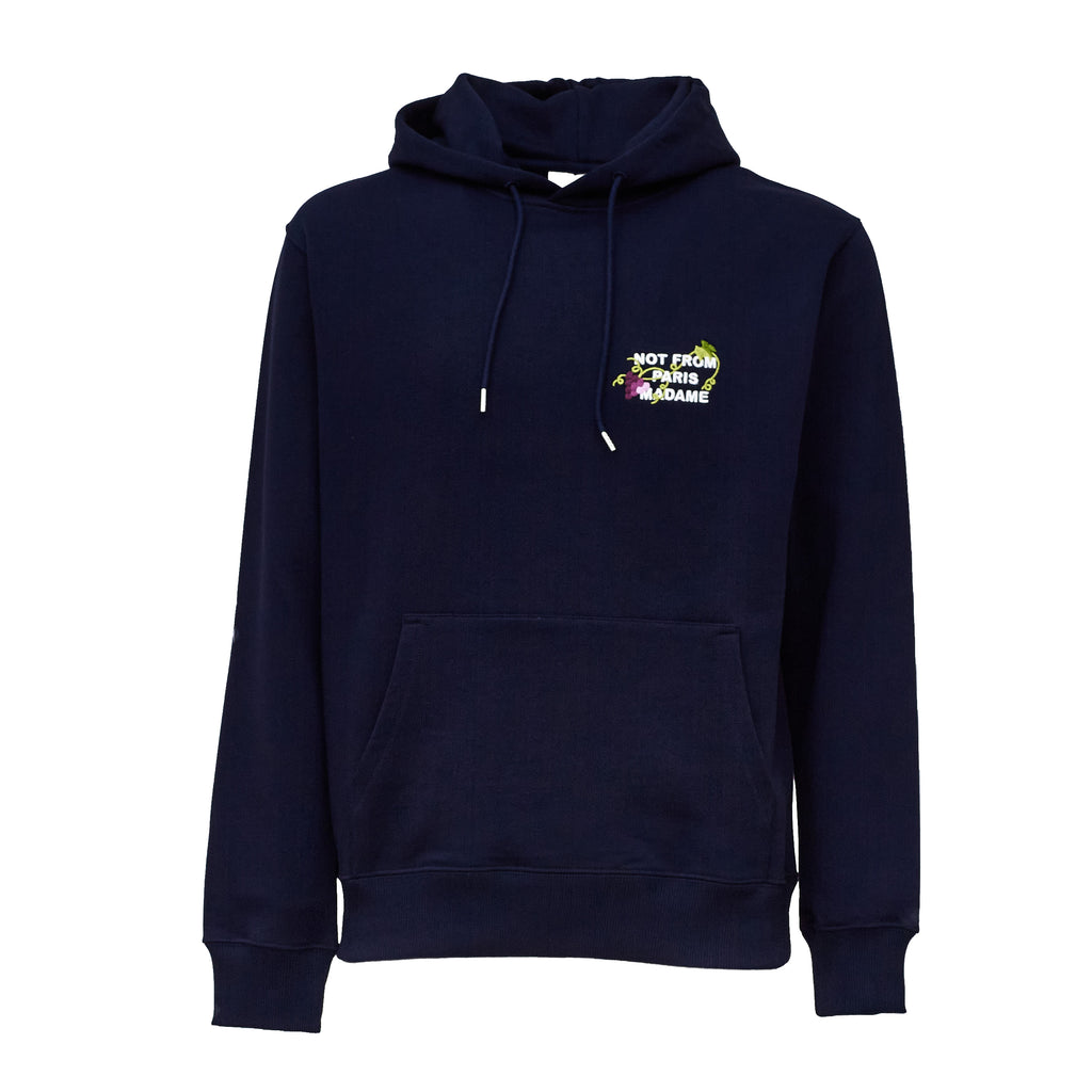 Vine Embroidered Slogan Hoodie
