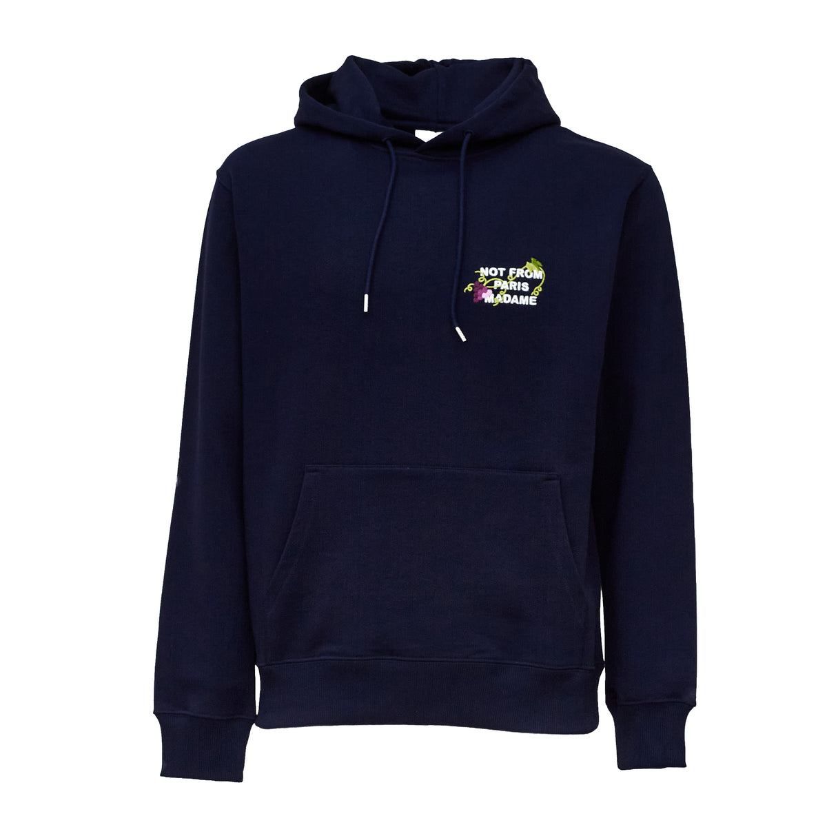 Vine Embroidered Slogan Hoodie