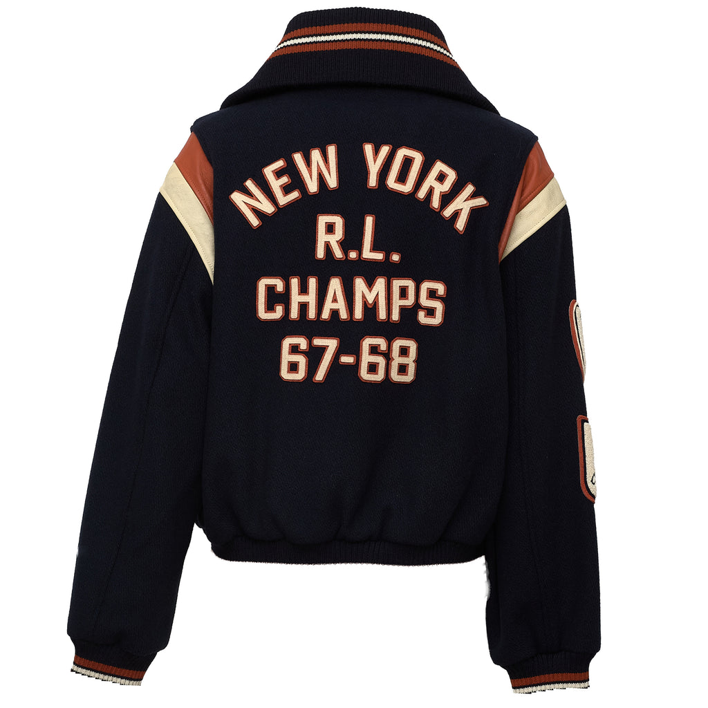 Leather & Skins Bomber Coat Wool Poly Twill