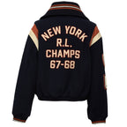 Leather & Skins Bomber Coat Wool Poly Twill
