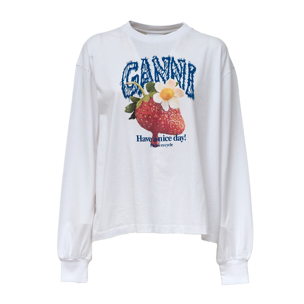 Basic Cotton Jersey Longsleeve Strawberry