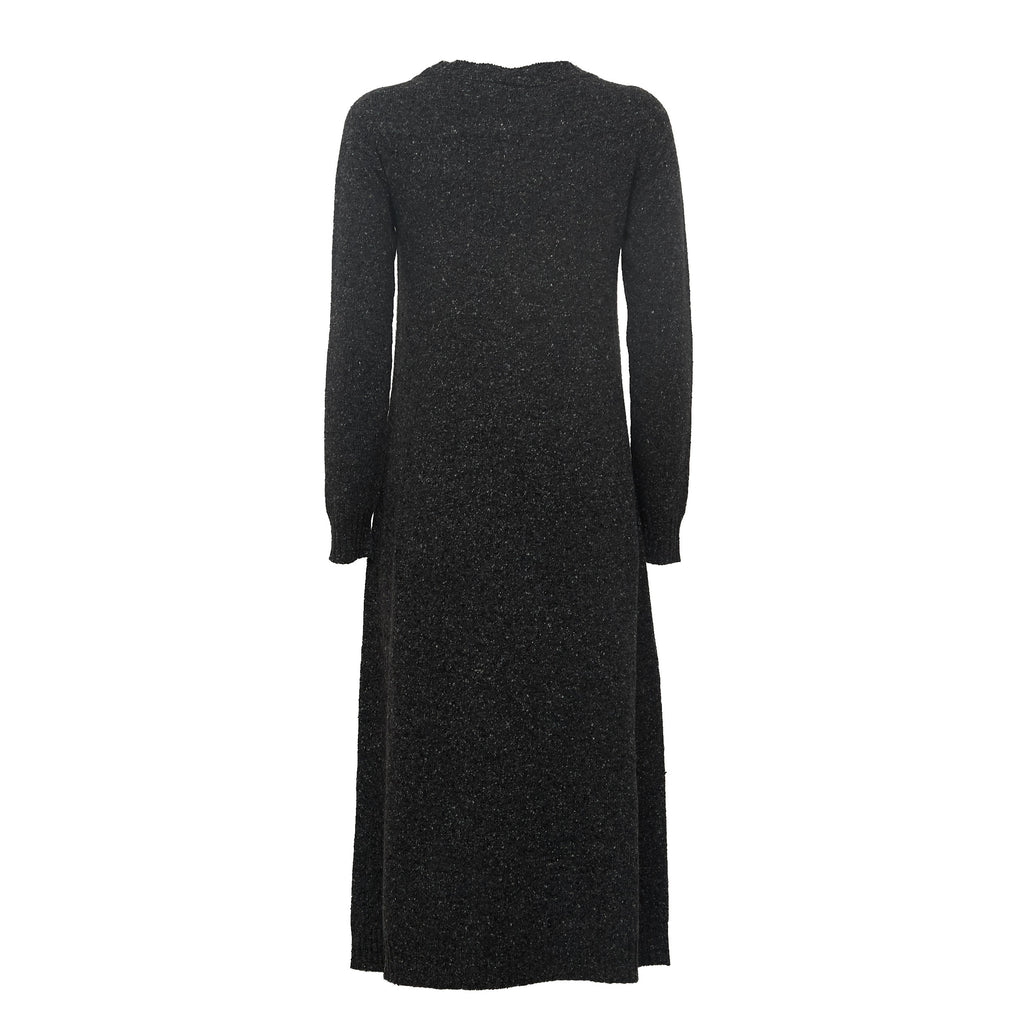 Abito Goccia In Maglia Filato Tweed