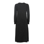 Abito Goccia In Maglia Filato Tweed