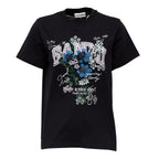 Basic Cotton Relaxed T-Shirt Flower Print