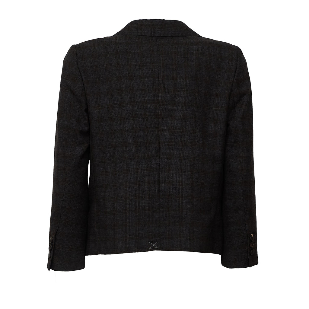Bamis Jacket Yarn Dyed Abstract Check Wool