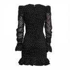 Torana Printed Long-Sleeve Dress