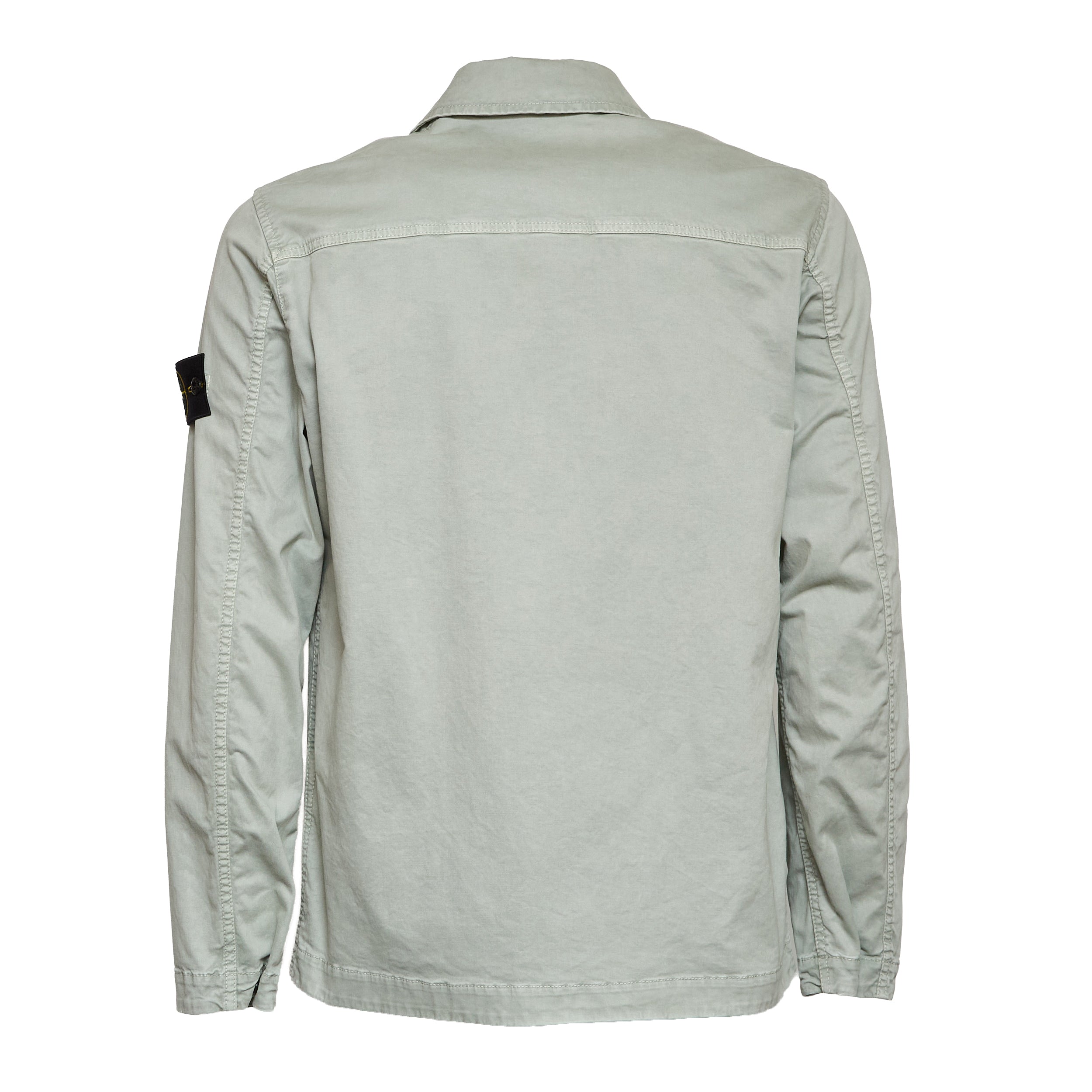 Overshirt Organic Cotton Stretch Broken Twill Old Effect