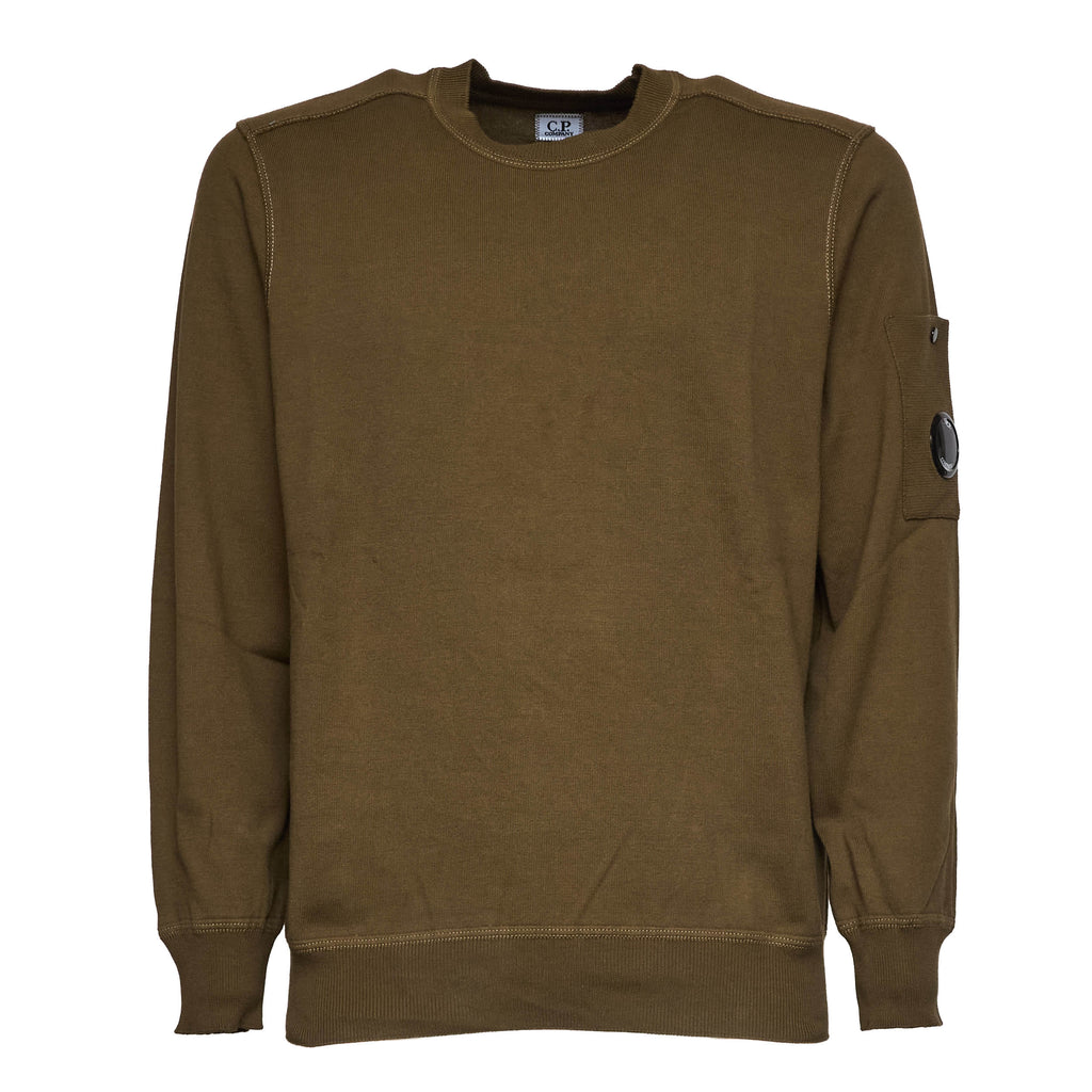 Cotton Sea Island Crewneck Lens Sweater