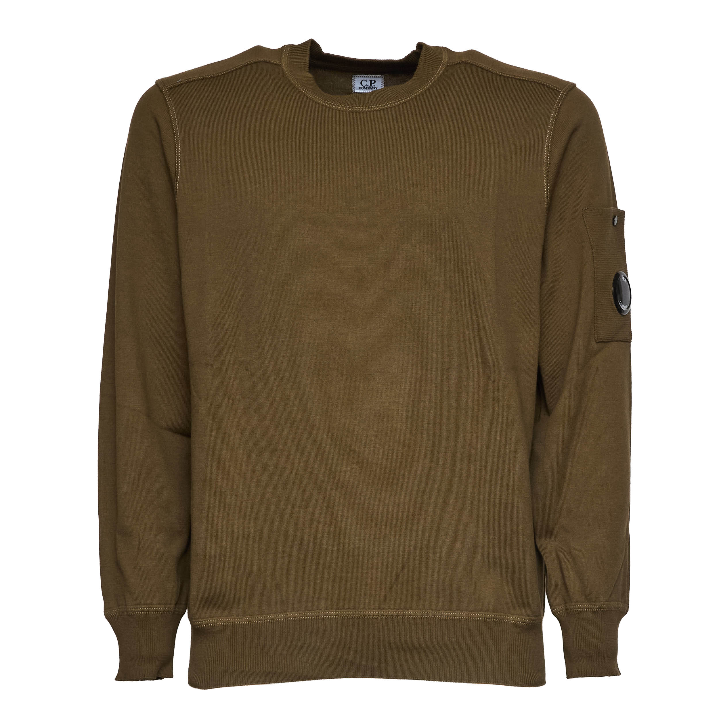 Cotton Sea Island Crewneck Lens Sweater