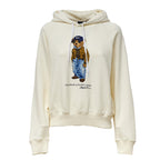 Knit Hoodie Sweatshirt Bear Flc