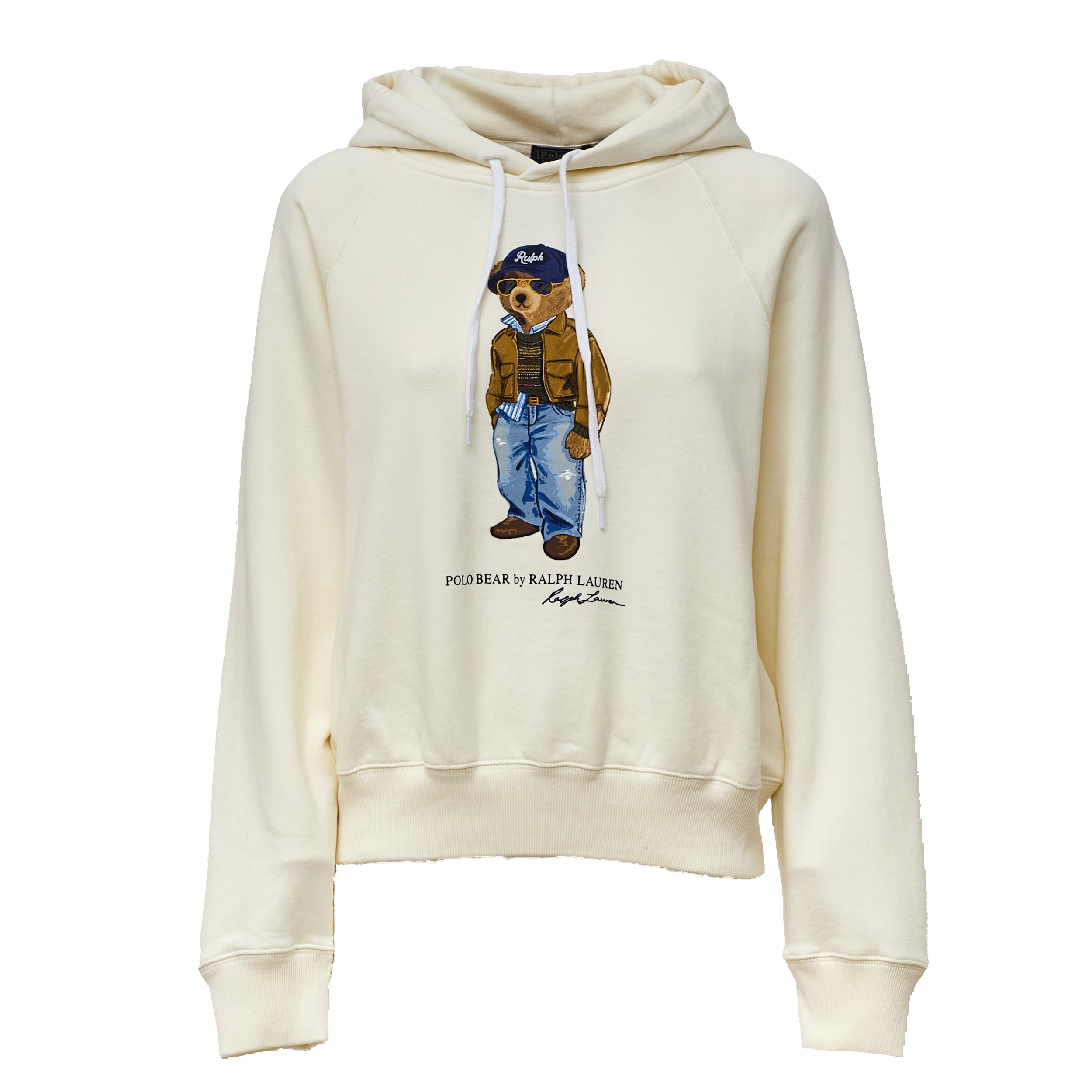 Knit Hoodie Sweatshirt Bear Flc