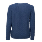 Cable-Knit Crewneck Pullover In Wool, Cashmere