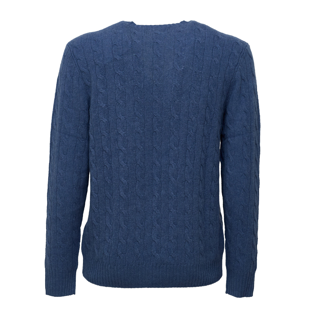 Cable-Knit Crewneck Pullover In Wool, Cashmere