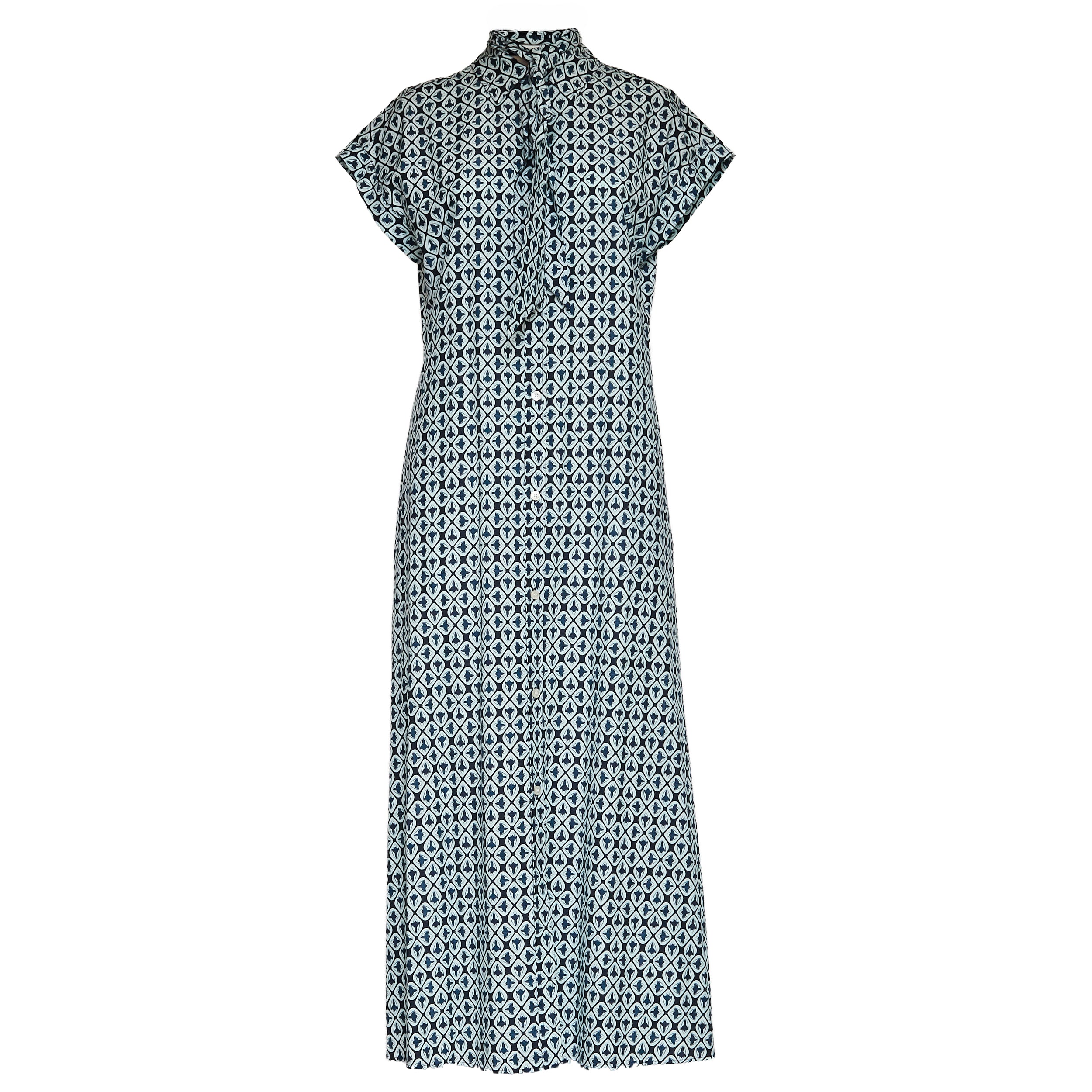 Cotton Viscose Chemisier Dress