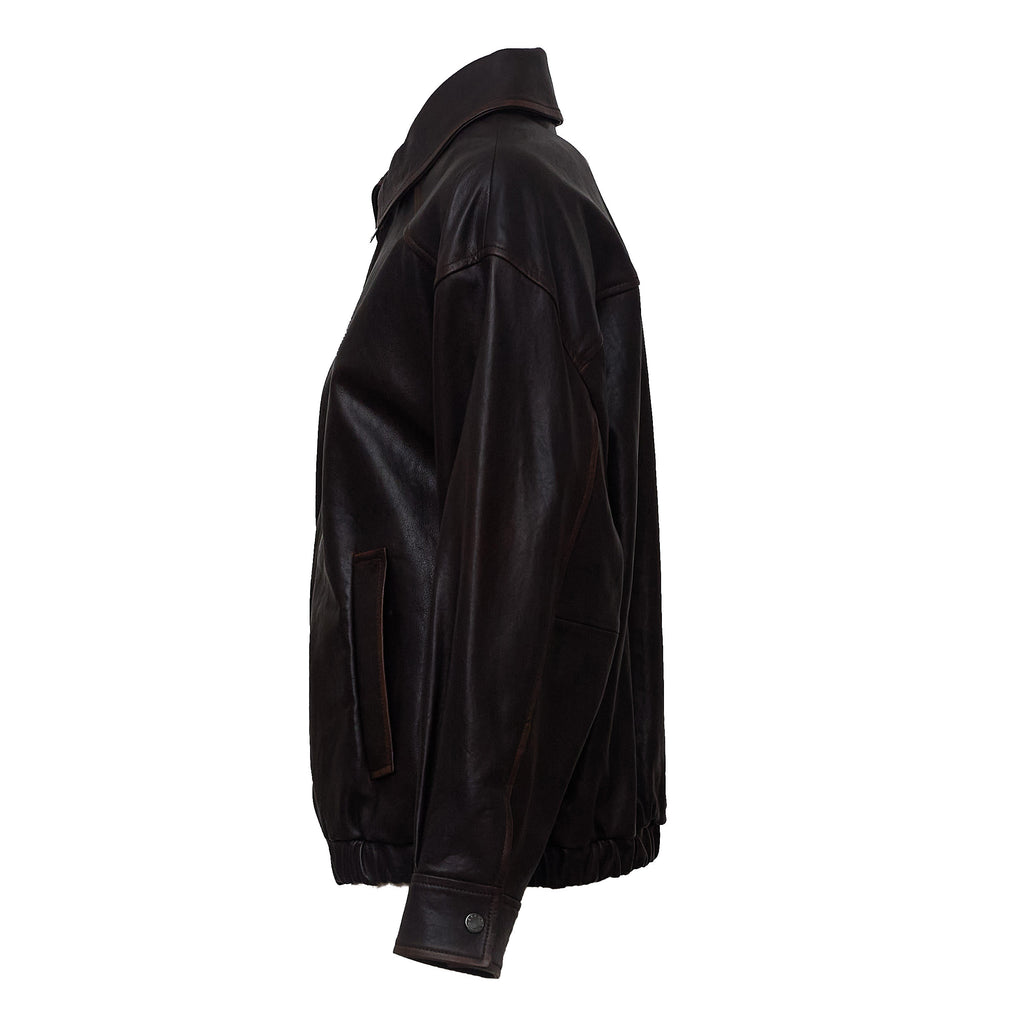 Giacca In Pelle Cose In Nappa Vegetal