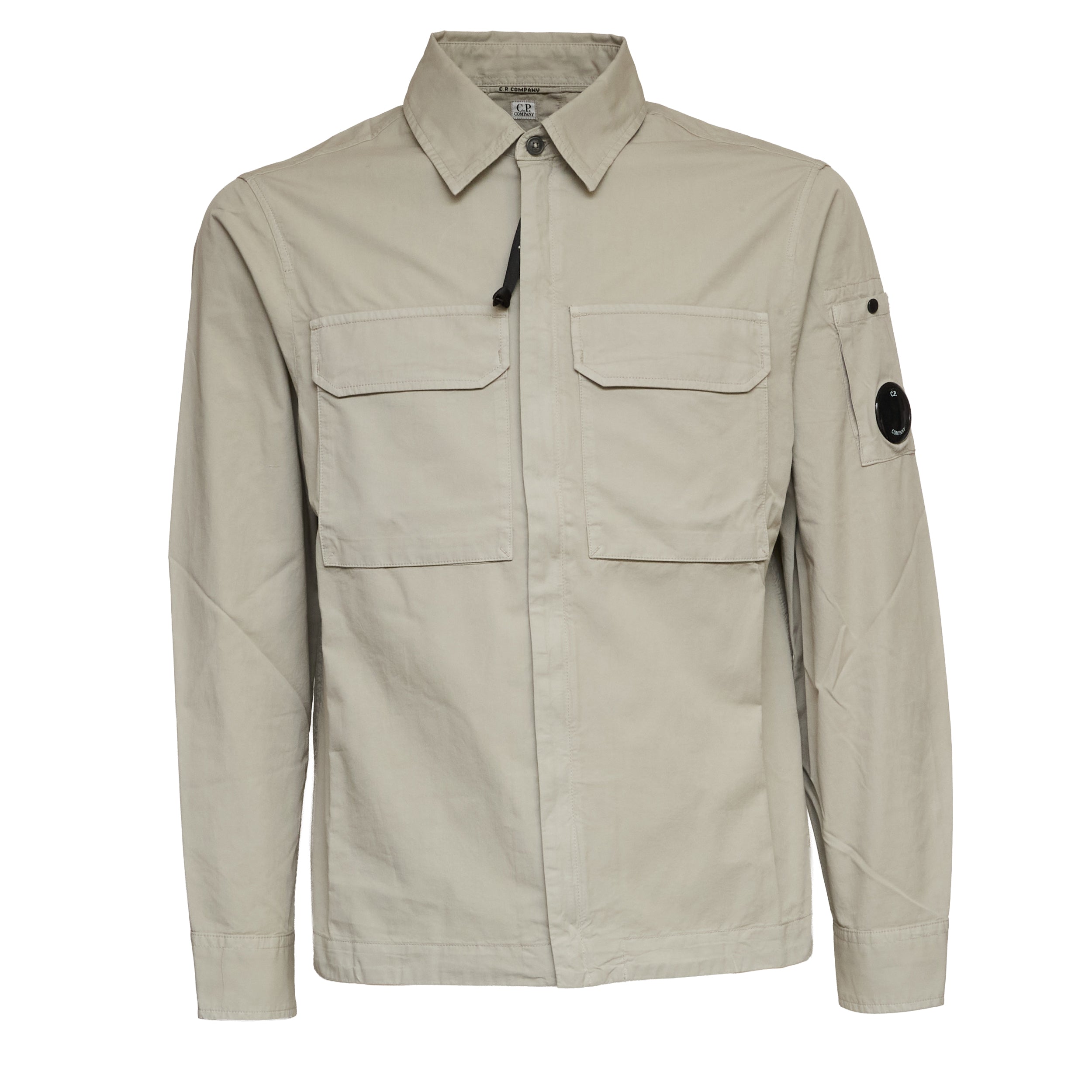 Organic Gabardine Zipped Lens Overshirt
