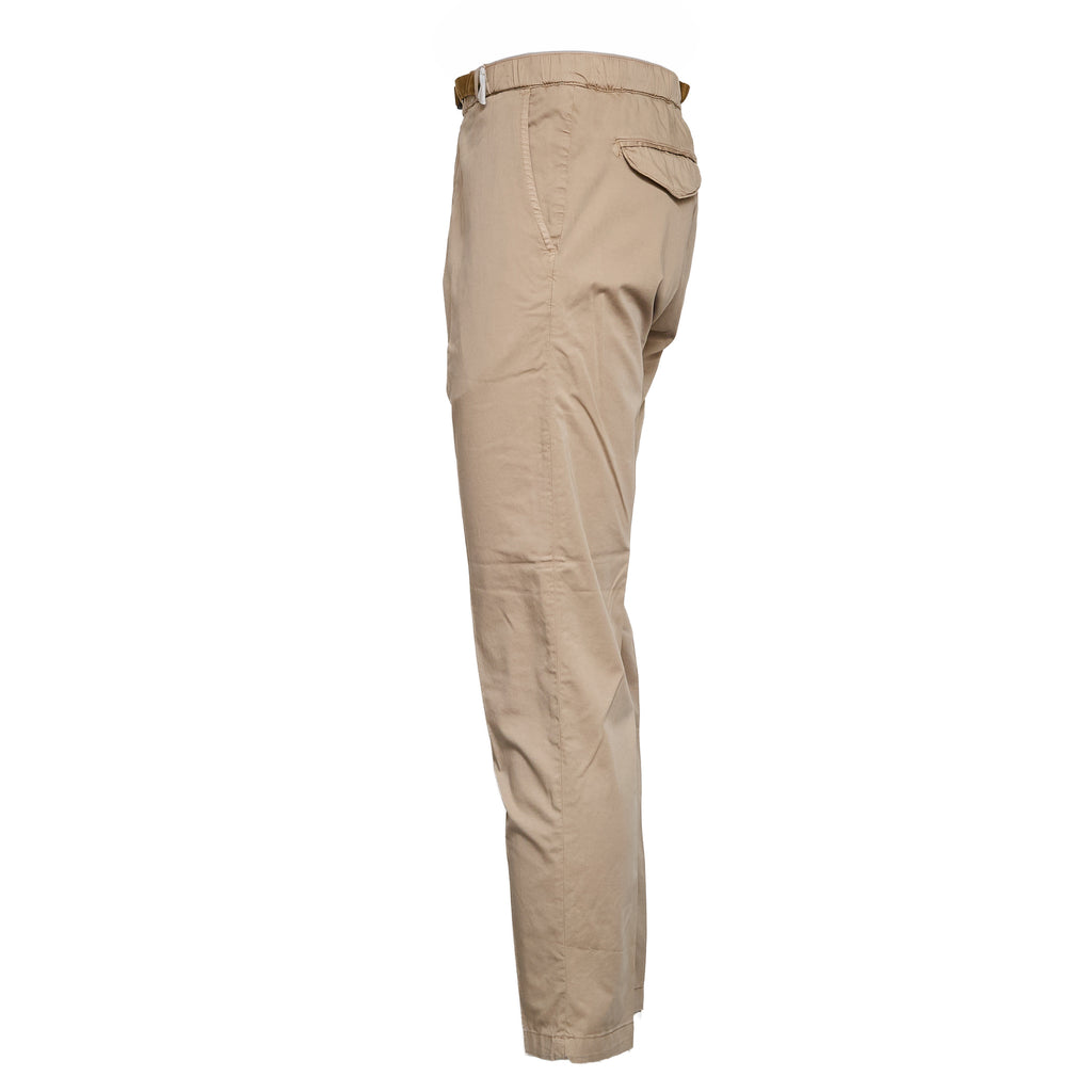 Pantaloni Lunghi In Cotone Satin Con Coulisse