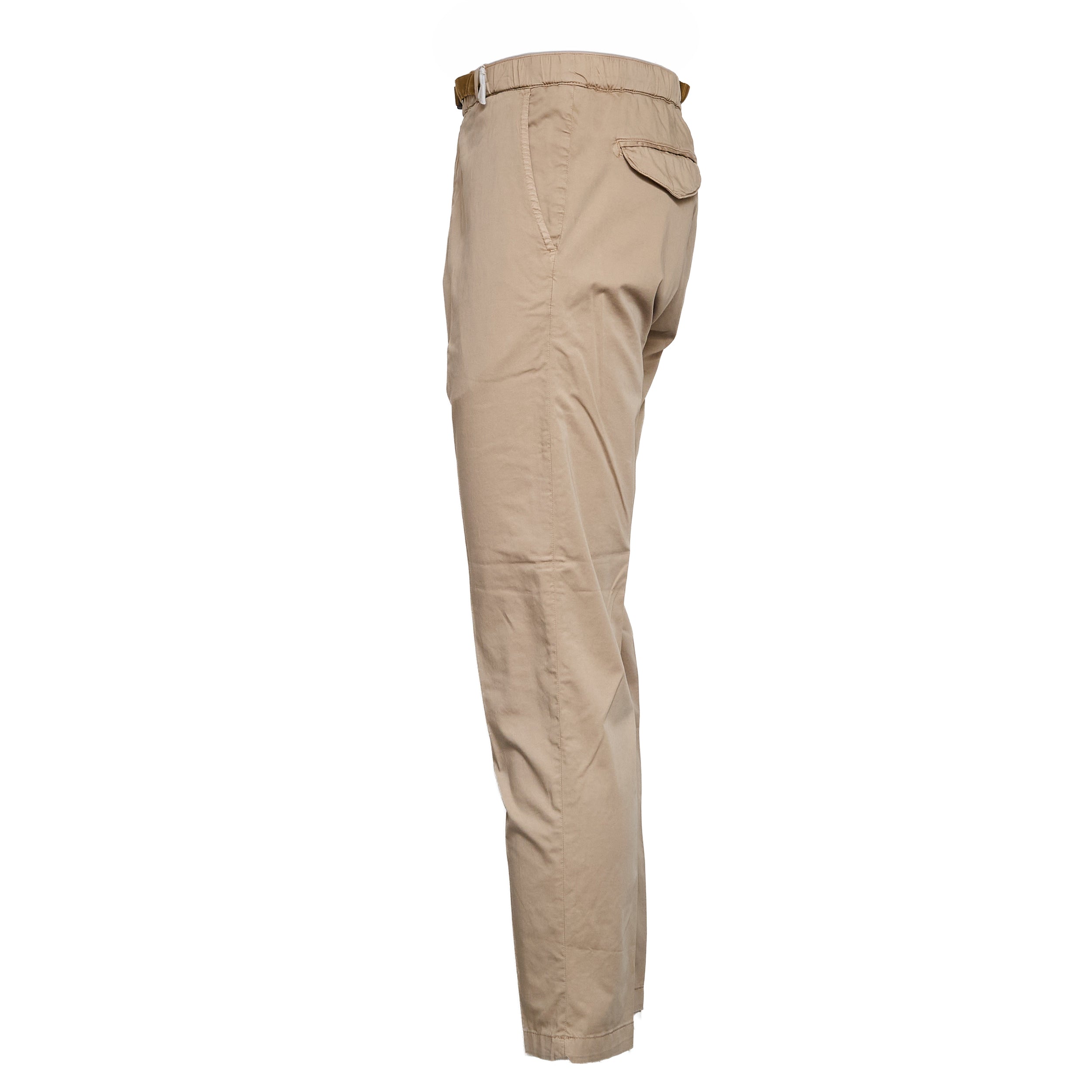 Pantaloni Lunghi In Cotone Satin Con Coulisse