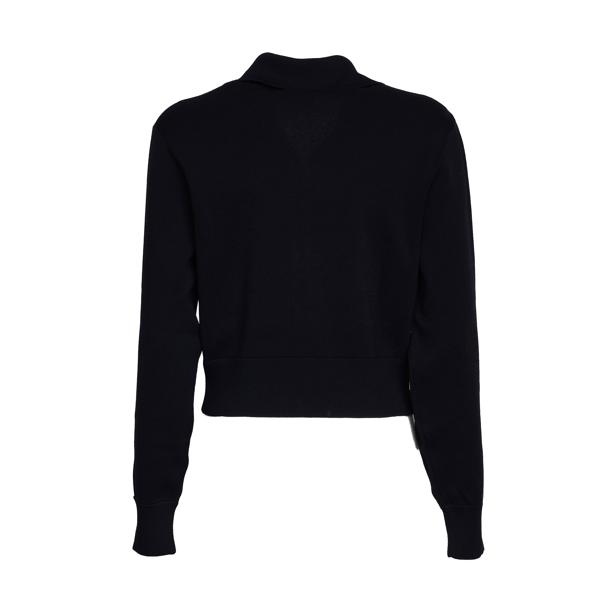 Giacca Lavorata A Maglia Stile Tennis Con Zip