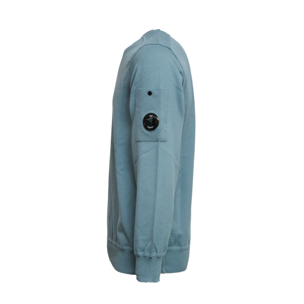 Cotton Sea Island Crewneck Lens Sweater