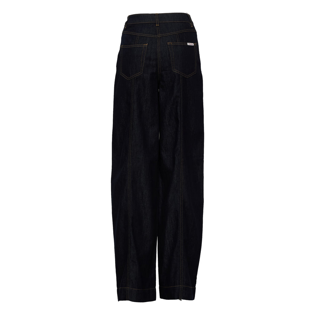 Indigo Denim Straight Leg Jeans