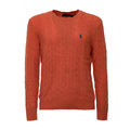 Cable-Knit Crewneck Pullover In Wool, Cashmere