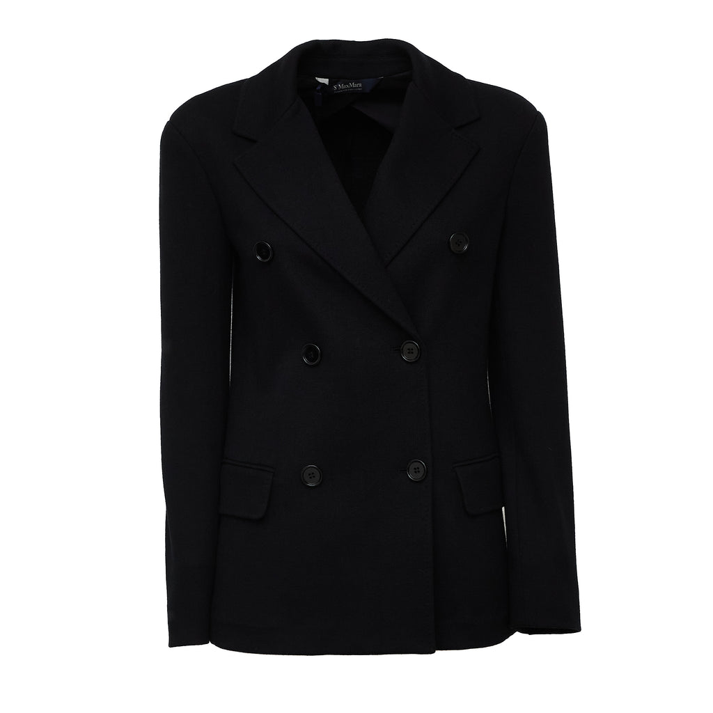 Blazer Gloria In Jersey Micropiquet Di Lana, Cotone