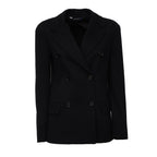 Blazer Gloria In Jersey Micropiquet Di Lana, Cotone