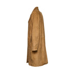 Goat Suede Leather Coat