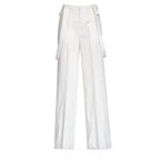 Pantaloni Tecla Wide Leg In Lino Lyocell
