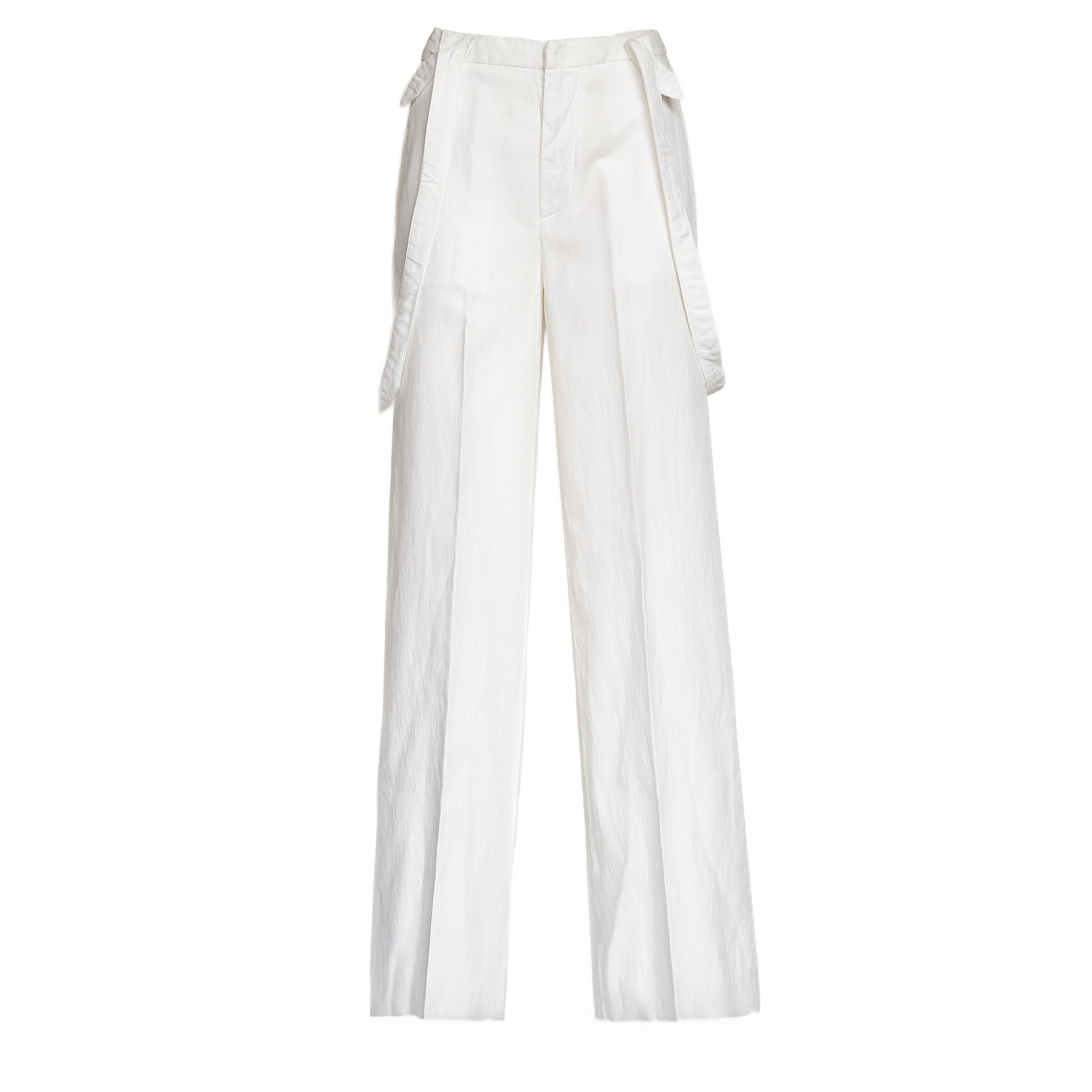 Pantaloni Tecla Wide Leg In Lino Lyocell