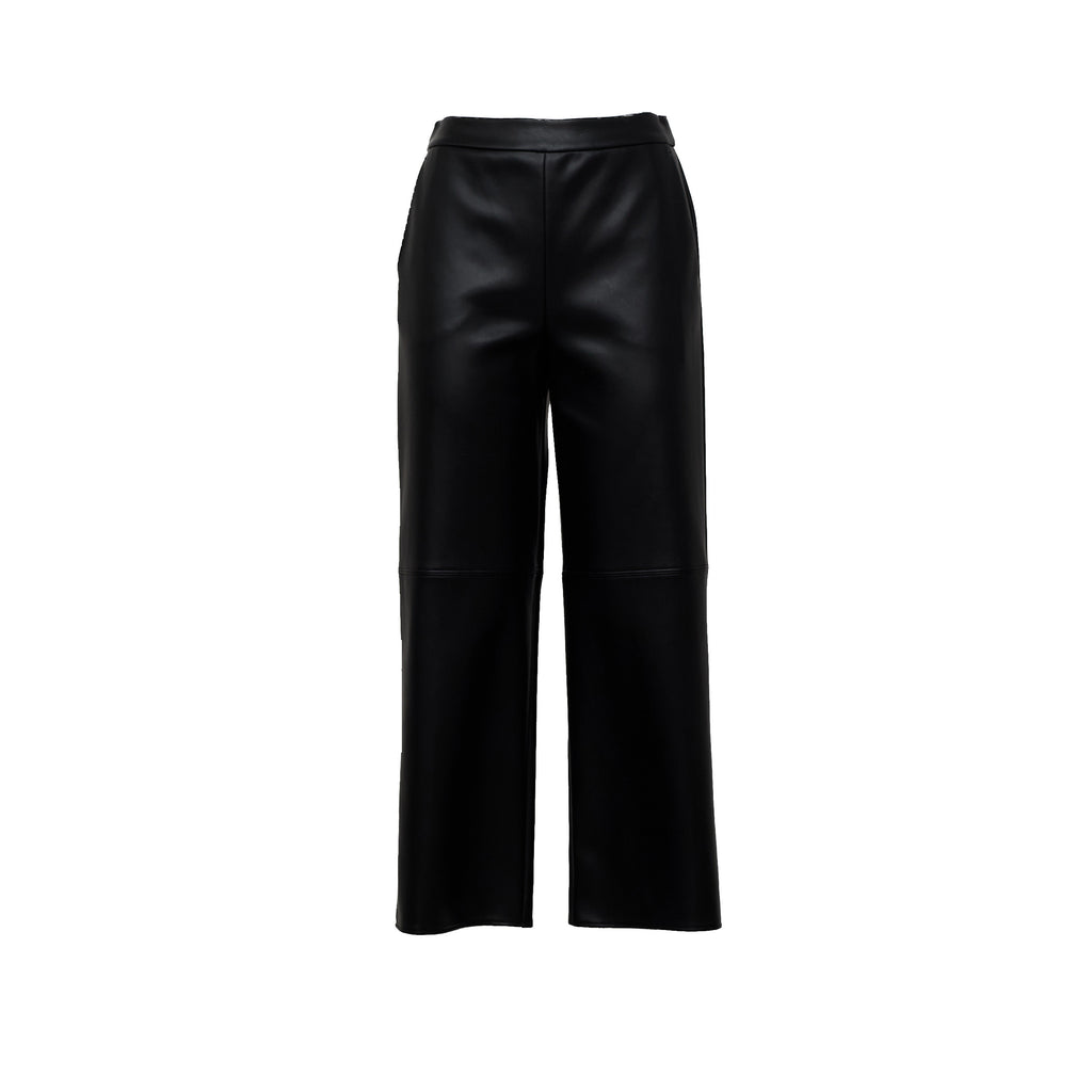 Pantaloni Amati In Jersey Effetto Pelle