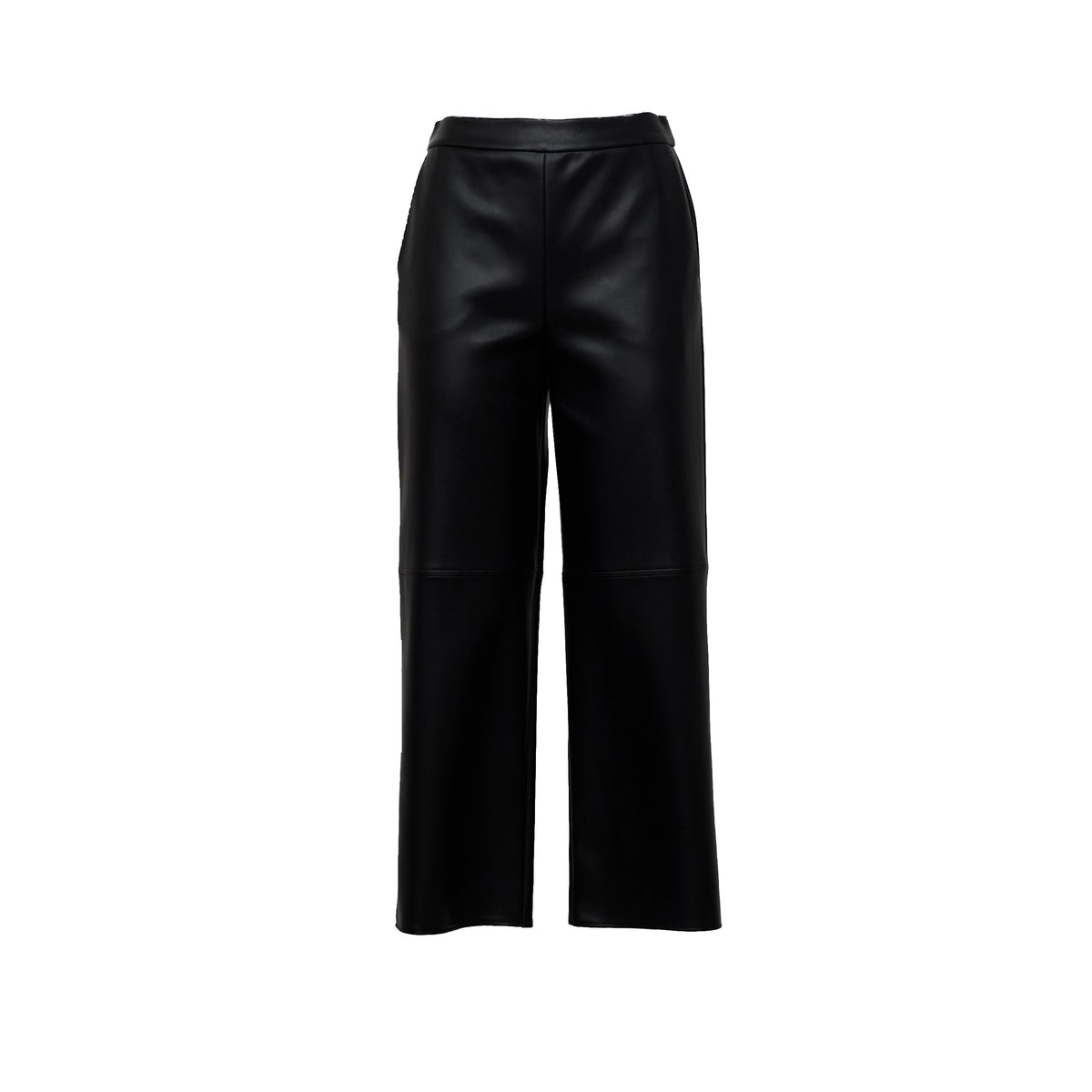 Pantaloni Amati In Jersey Effetto Pelle