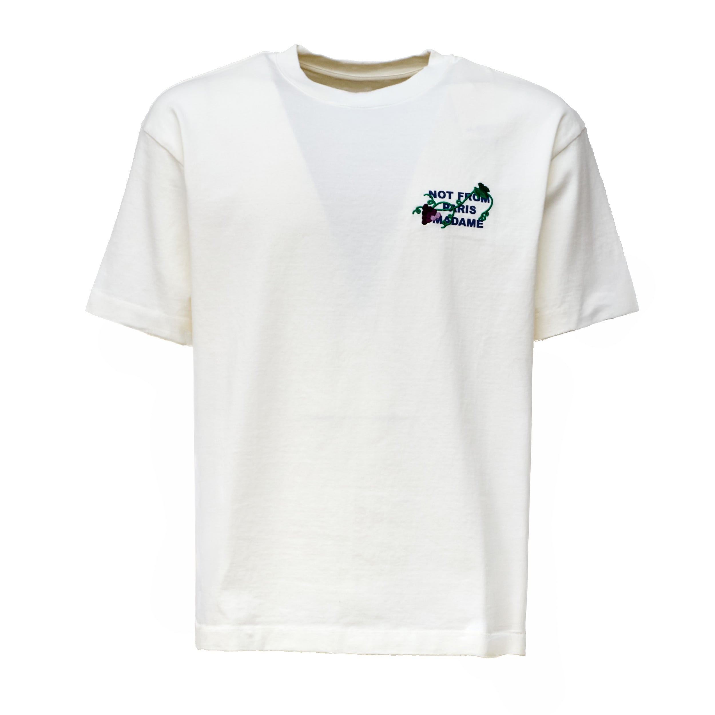 Vine Embroidered Slogan T-shirt