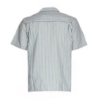 S/S Leavel Stripe Shirt Cotton, Polyester Seersucker