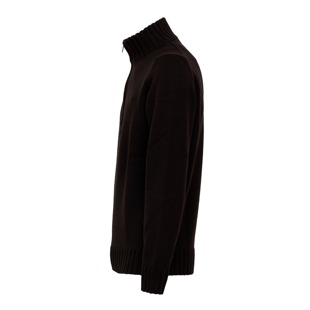 Maglia Mezza Zip In Lana Merino