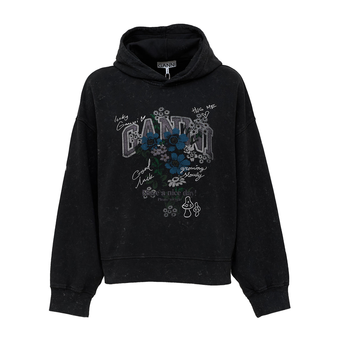 Isoli Cropped Hoodie Vintage Wash