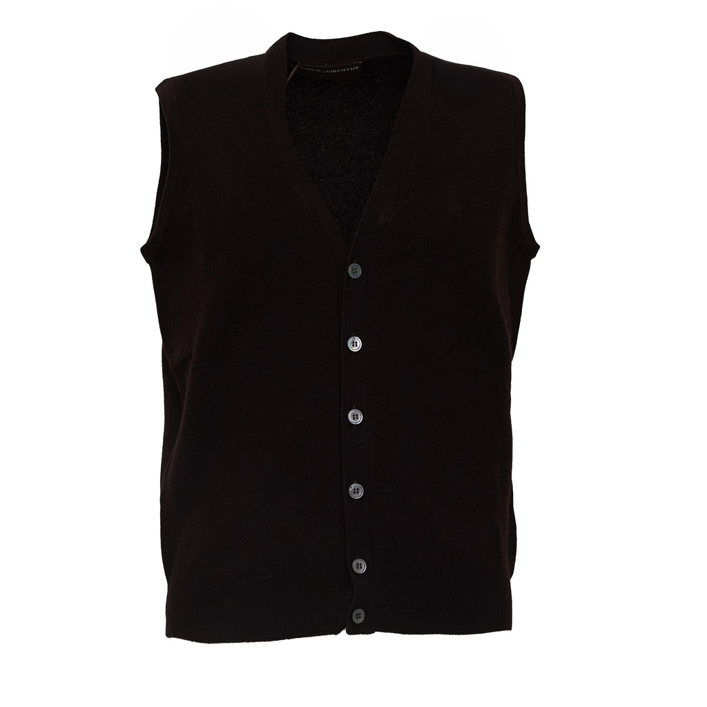 Gilet Bottoni In Lana, Cashmere