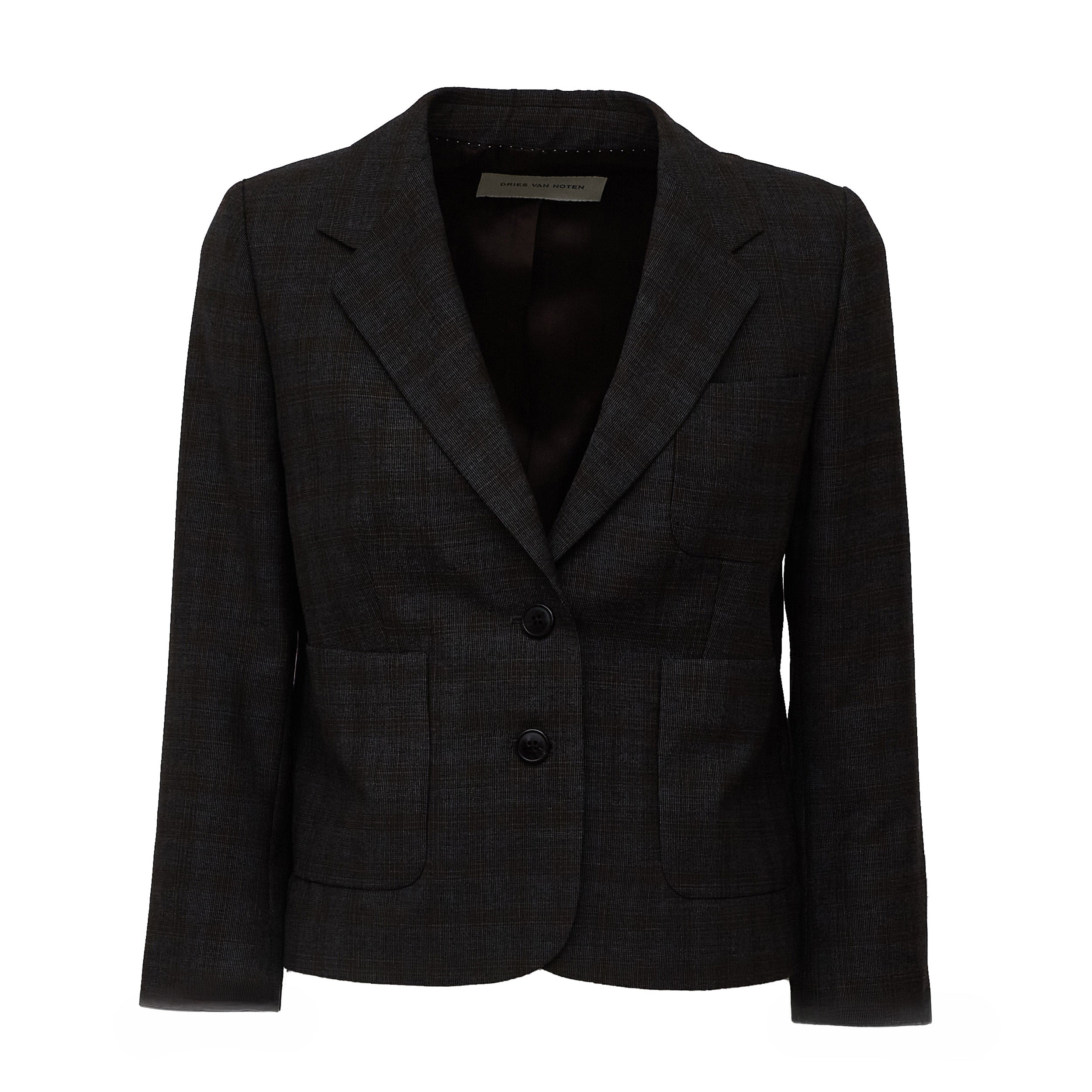 Bamis Jacket Yarn Dyed Abstract Check Wool