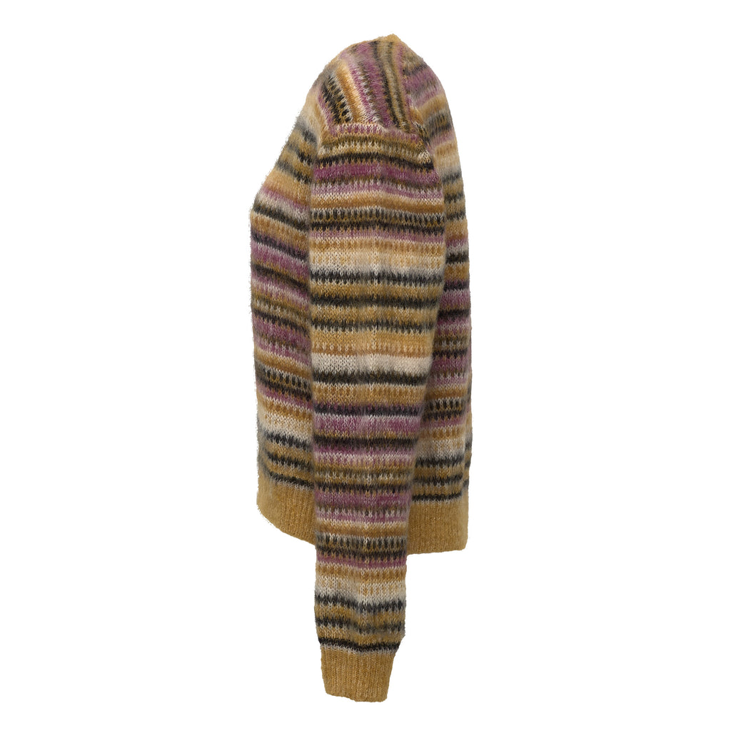 Morine Striped Brushed Pullover