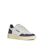 Sneakers Medalist Low In Pelle Soft Bianca, Suede Beige