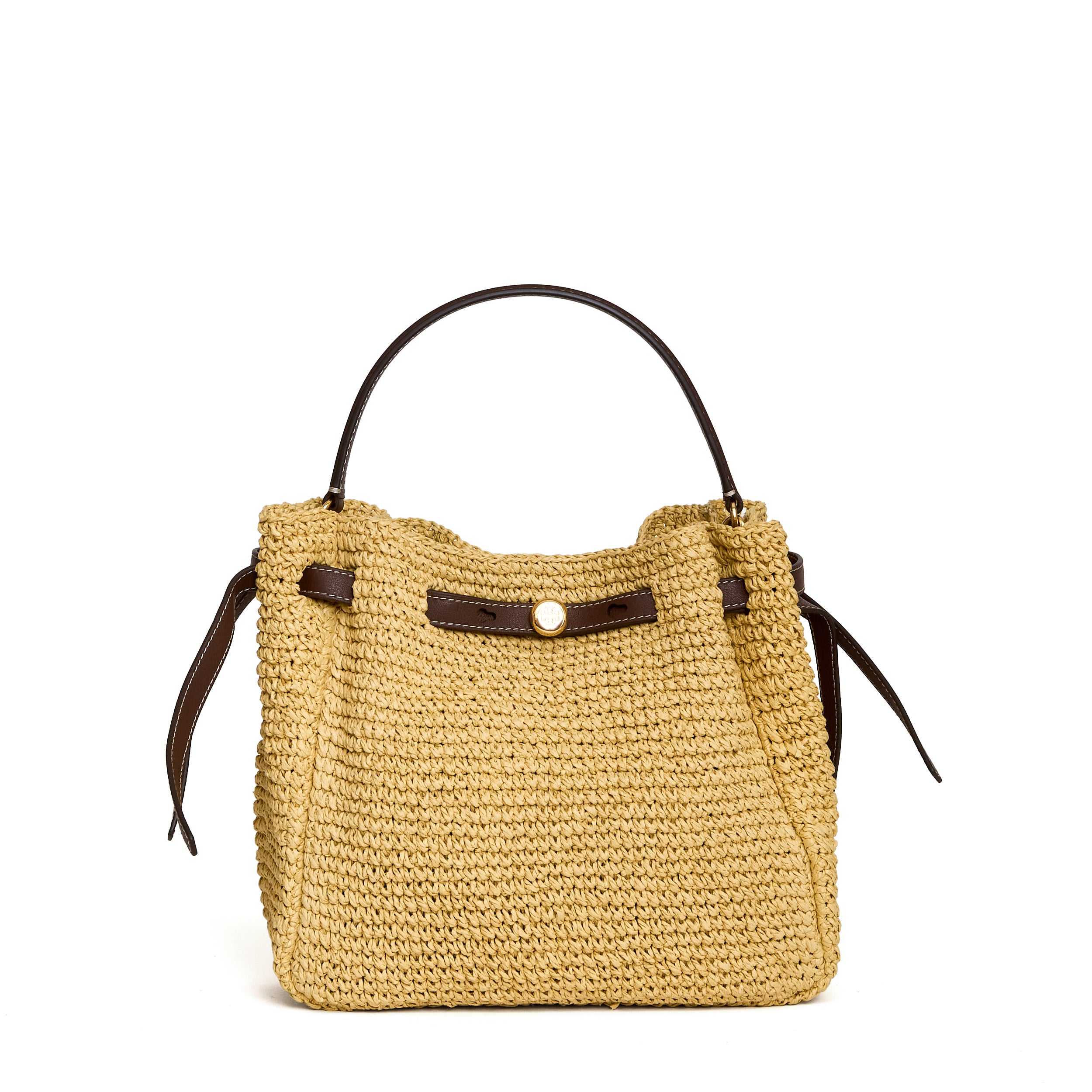 Romy Straw Bucket Bag