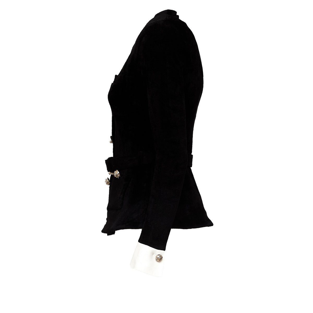 Black Chenille Knit Top