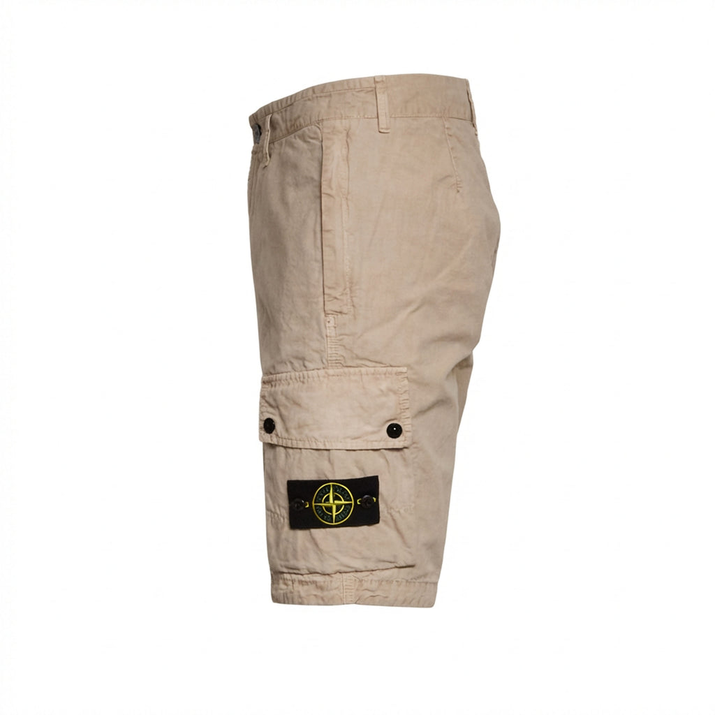 Bermuda Brushed Organic Cotton Canvas Old Effect