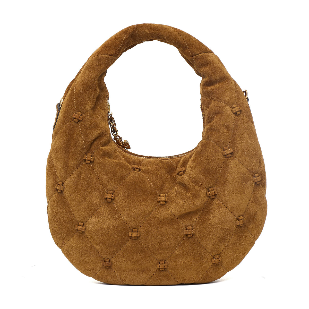 Bunny Knot Suede Top Zip Crescent