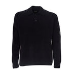 Chenille Cotton Polo Sweater